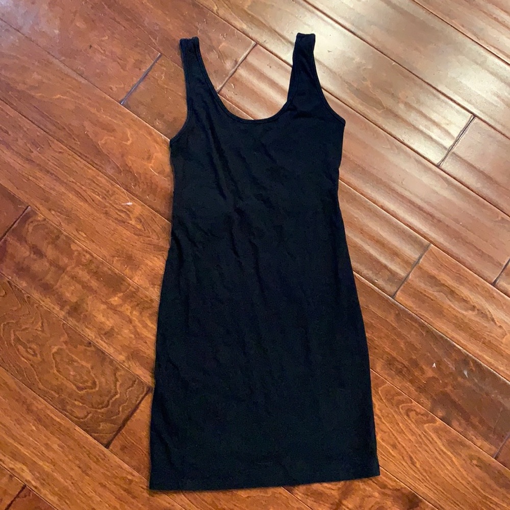 Black lightweight mini dress, t-shirt material